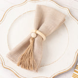 Complete Your Table Setting with Cream Wooden Napkin Rings