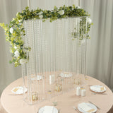 Create an Unforgettable Tapestry of Beauty with the Clear Acrylic Flower Pedestal Stand